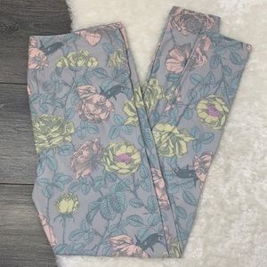 TC Lularoe Floral Leggings